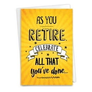 "NobleWorks Funny Retirement Greeting Card with Envelope, 5"" x 7"", C6875RTG"