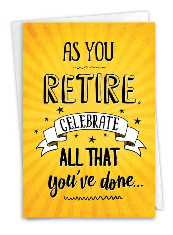 1 Funny Retirement Card with Envelope - As You Retire C6875RTG
