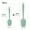 2PCS Nordic green S+L, variant on 1pc/2pcs, Silicone Spoon Spatula 8.27inch, T Shovel, Scraping Spoon, High Temperature Resistant Spatula, Kitchen Baking Tools