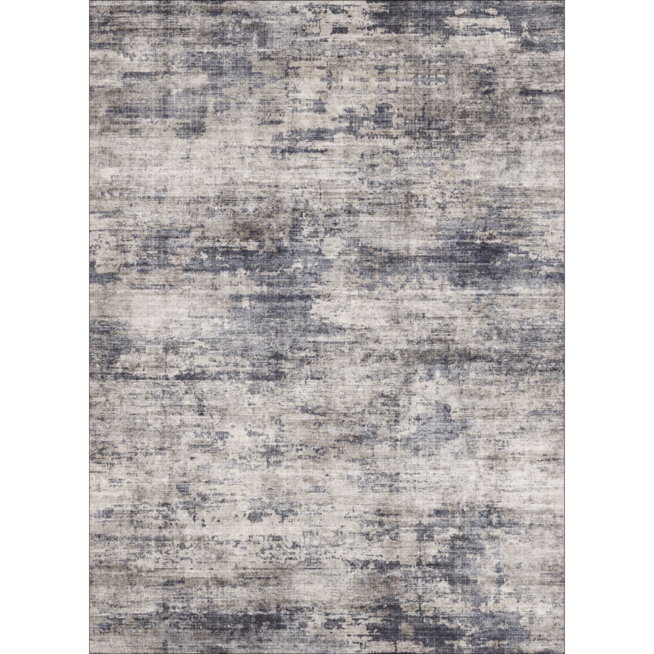 BERTHMEER 2'x3' Small Abstract Area Rugs for Entryway Doorway indoor Doormats Machine Washable Non-slip, Navy Brown