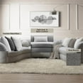 thumbnail image 6 of Bowery Hill Fabric Upholstered Sectional Sofa with 9 Pillows in Gray, 6 of 7