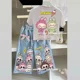 thumbnail image 4 of Pantalones vaqueros con Nudo de mariposa para niñas, pantalones largos de moda de corte recto de pierna ancha, pantalones vaqueros medianos y grandes para niños, 4 of 5