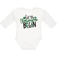 thumbnail image 3 of Inktastic St. Patrick's Day Let the Shenanigans Begin Boys or Girls Long Sleeve Baby Bodysuit, 3 of 5