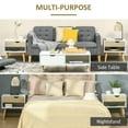 thumbnail image 4 of HOMCOM Table de Chevet avec Tiroir et Tablette, Table de Chevet, Table d'Appoint pour Chambre, 4 of 10