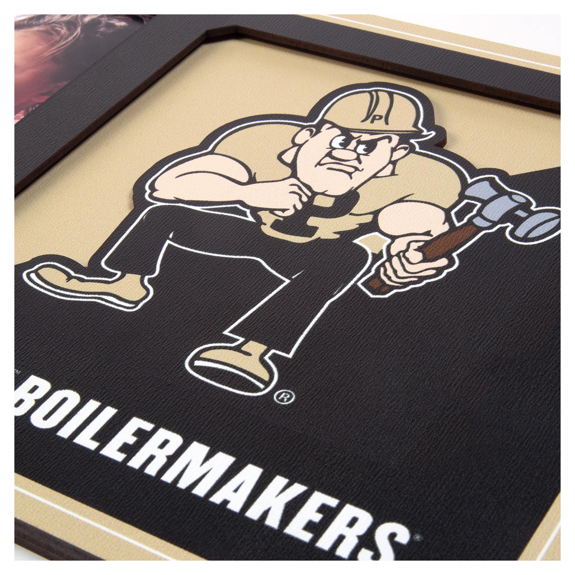 IDNA Purdue Boilermakers 3D Logo Series Picture Frame
