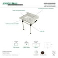 thumbnail image 6 of Kingston Brass KVPB3030MASQ5 Templeton 30" Carrara Marble Vanity Top with Acrylic Legs (8-Inch, 3-Hole), Carrara Marble White/Oil Rubbed Bronze, 6 of 7