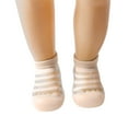 thumbnail image 5 of Toddler Socks Sole Anklet Soft Striped Slipper Shoes Rubber Kids Breathable Comfortable Soft Baby Socks Size 5-8 M, 5 of 5