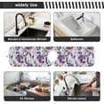 thumbnail image 6 of Coolnut 2 PCS Faucet Splash Catcher, Wildflower Lavender Microfiber Cloth Kitchen Faucet Absorbent Mat Sink Splash Guard Faucet Mat Sink Water Absorbent Mat for Kitchen, 14"x5", 6 of 7