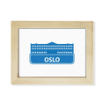 thumbnail image 1 of Oslo Norway Blue Landmark Pattern Desktop Photo Frame Picture Art Decoration Painting 6x8 inch, 1 of 3