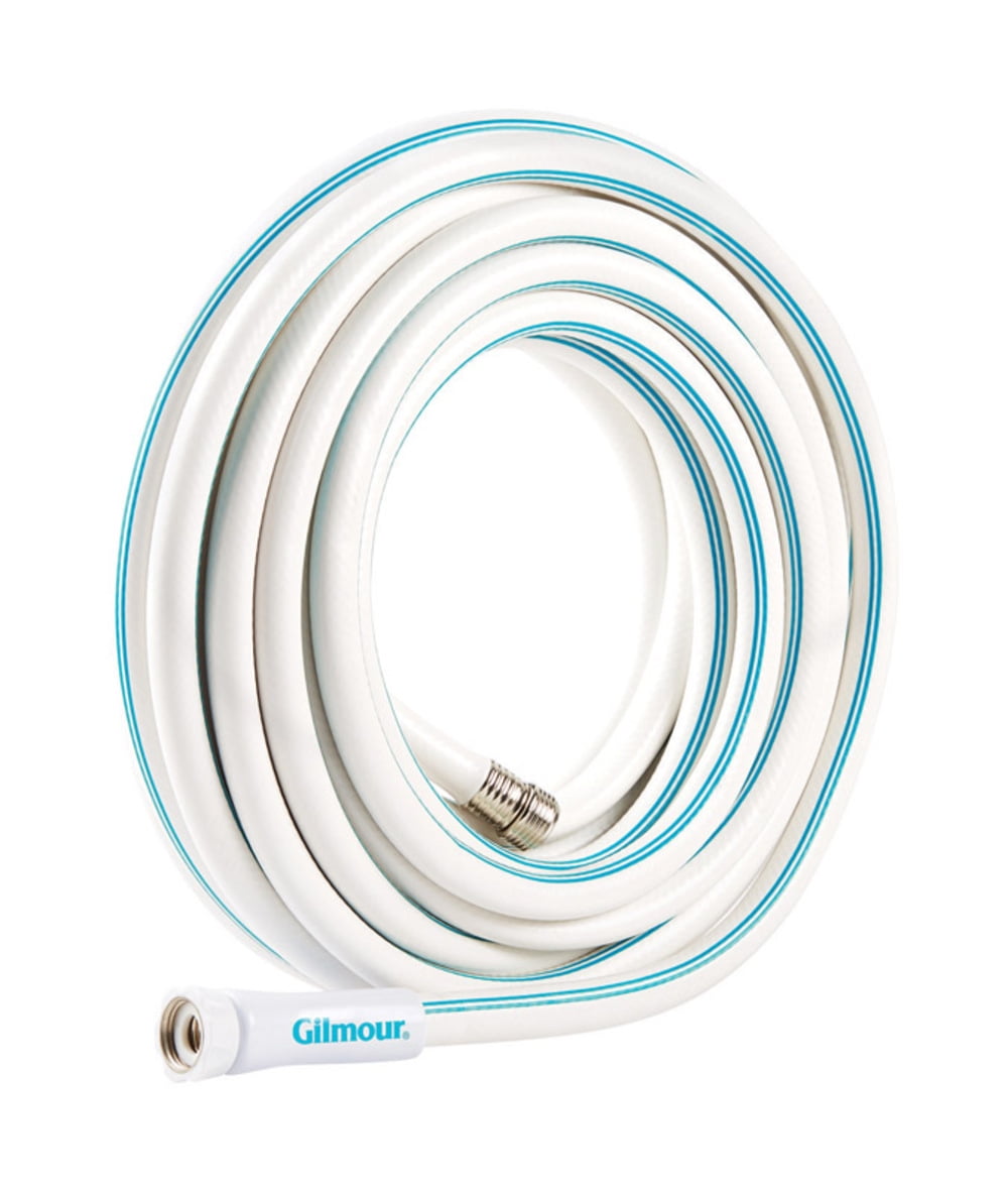 Gilmour 5/8" x 25' Drinking Water Safe Marine Water Hose, White