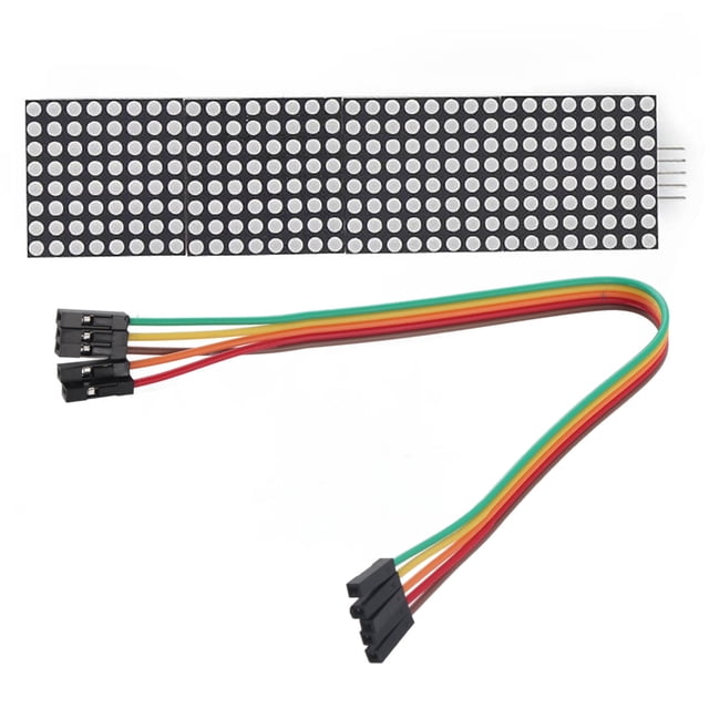 Módulo de control de matriz de puntos LED, controlador de microcomputadora de un solo chip 4 en 1