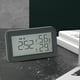 thumbnail image 5 of Reloj digital con higrómetro y temperatura, pantalla grande, reloj eléctrico de moda. Negro, 5 of 7