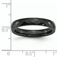 thumbnail image 6 of Ceramic Black 4mm Faceted Polished Band, 6 of 11
