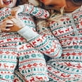thumbnail image 3 of Ensemble de Pyjama pour Enfant Adulte Hommes Femmes Hibou de Noël, 3 of 5