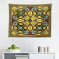 thumbnail image 1 of Modern Tapestry, Hipster Tiger in Sportswear Taking a Walk Adaptation to Urban City Theme, Fabric Wall Hanging Decor for Bedroom Living Room Dorm, 2 Sizes, Ruby Sage Green Black, by Ambesonne, 1 of 1