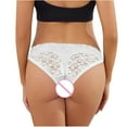 thumbnail image 5 of Bigersell Women Underwear Clearance Womens High Waisted Underwear Boyshort Thongs Panty Style P-544 Cotton Plus Size Panties Lace Thong Briefs Mid Waist Women Cheeky Panties White M, 5 of 6