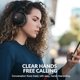 thumbnail image 4 of MOVSSOU E7 Auriculares con cancelación activa de ruido Auriculares Bluetooth Auriculares inalámbricos sobre la oreja con micrófono de graves profundos, cómodas almohadillas de proteína, 30 horas de re, 4 of 5