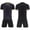 Black, variant on Boys Soccer Uniform Outfits 2-Piece Quick-Dry T-Shirt&Shorts Performance Football Athletic Set Red Size 9