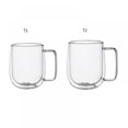 thumbnail image 7 of High Borosilicate Glass Coffee Cup Double Cup Mug Milk Breakfast Cup Office Glass Water Cup Double-layer Glass Coffee Cup pack of 2, 7 of 7