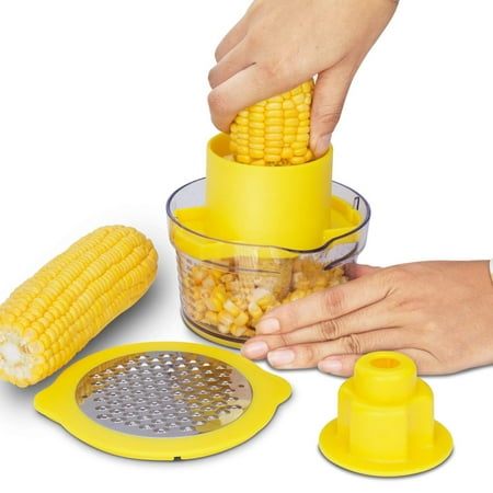 Jeobest 1PC Corn Stripping Tool - Corn Peeler Corn Remover - Corn Cob Peeler - Corn Cob Kernel Remover - Multifunctional Corn Stripper Peeler Corn Kernels Cob Remover Cutter Kitchen Gadget