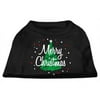 Scribbled Merry Christmas Screenprint Shirts Black XS (8)