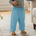 thumbnail image 5 of LYHaoo Lightweight Kids Long Pants For Boys And Girls Air Conditioning Sun Loose Fit Casual Trousers Boys Pants(Blue), 5 of 7