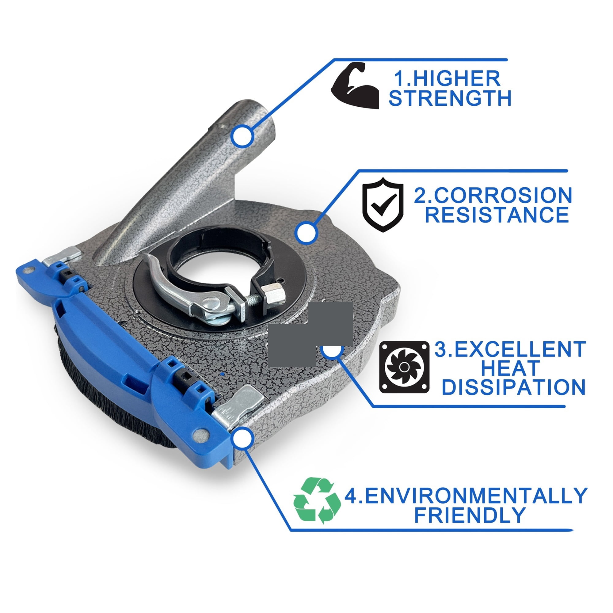 125MM Aluminium Grinding Dust Shroud For Angle Grinder With 125MM Grinding Wheel ,Easy to Setup