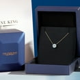 thumbnail image 5 of Gem Stone King 14K Yellow Gold Sky Blue Topaz Pendant Necklace for Women | 4.77 Cttw | Gemstone November Birthstone | Round 10MM | With 18 inch Chain, 5 of 6