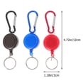 thumbnail image 2 of 6pcs Premium Retractable Key Hebillas Portátiles Reel Clips Anillos de llave retráctiles, 2 of 5