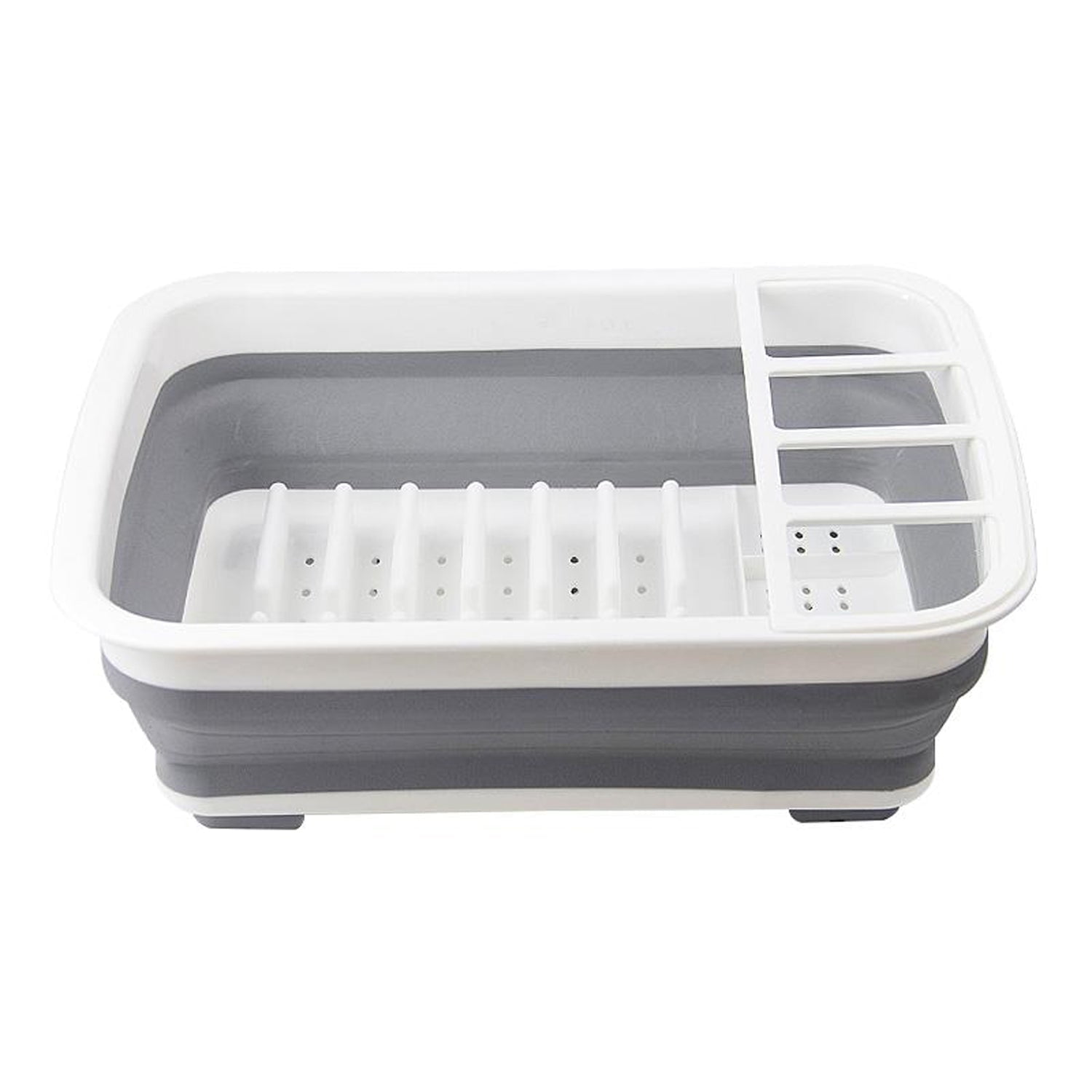 ITY International Collapsible Dish Rack, 14.5" x 12.25" x 5", Gray