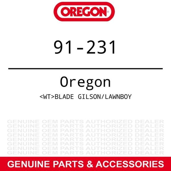 Oregon 91-231 BLADE GILSON/LAWNBOY