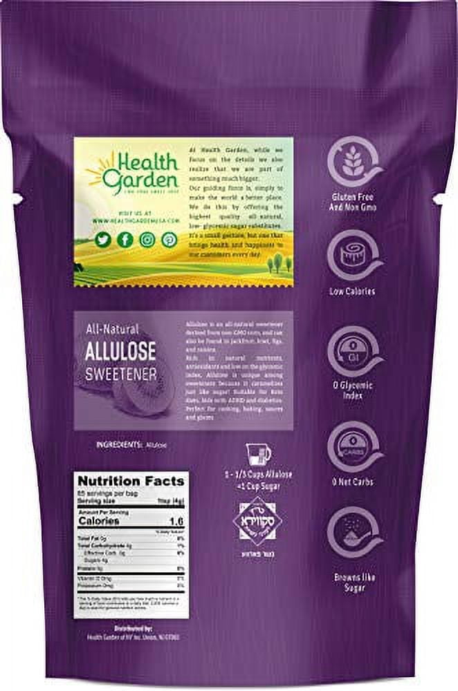 Health Garden Allulose Sugar Substitute, Non-GMO Keto Friendly Gluten-Free, 12 oz