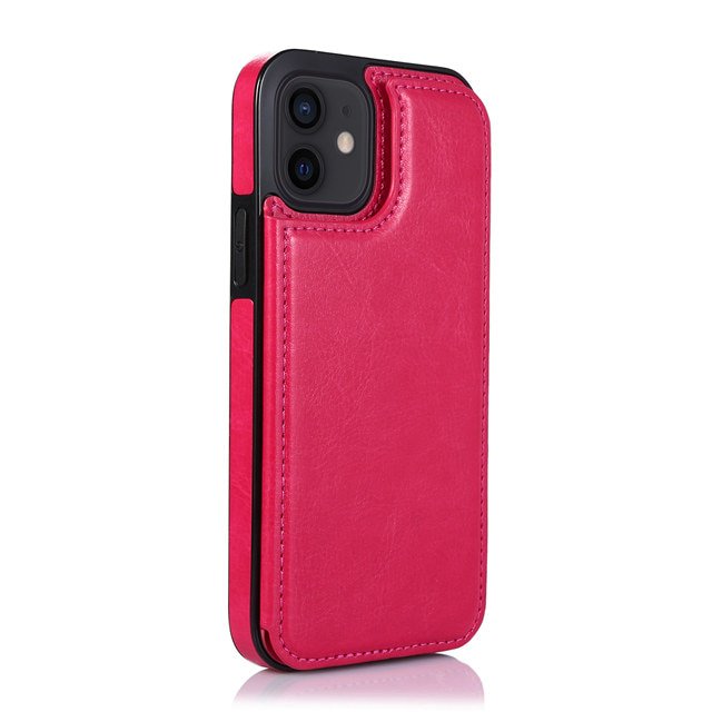 Funda de cuero tipo billetera de lujo para iPhone 14 13 12 Mini Flip 11 Pro XR XS Max X 6 6s 7 8 Plus 5 5s SE 2020 2022 funda con ranuras para tarjetas Tan Jianjun unisex