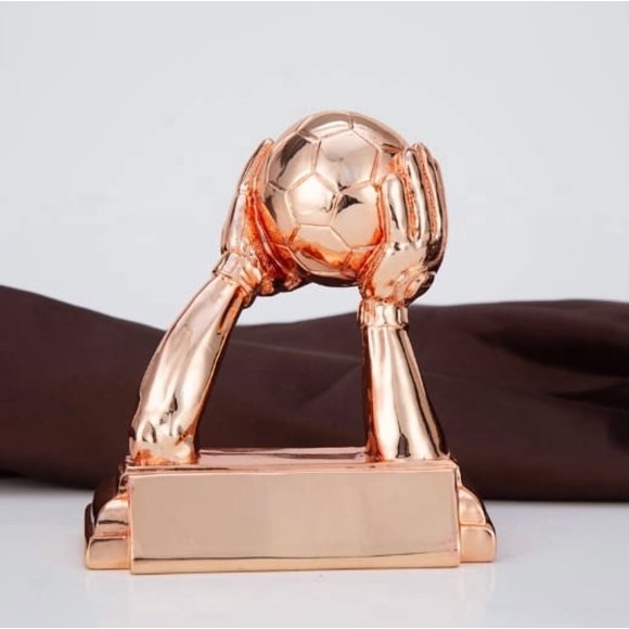 CIMAXIC Birthday Champions Trophy: Soccer Sports League Cup - Championship Trophy Resin Goalkeeper Award for Office Decoration and Fan Birthday Gifts,6.3"X5.31"X2.36"