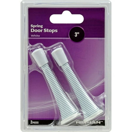 

The Hillman Group 3 Spring Door Stop White 2pk