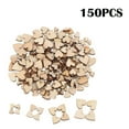 thumbnail image 5 of 150 pcs Mini Rustic Wooden Love Heart Wedding Table Scatter Natural Wood Heart Crafts DIY Manual Patch Home Decorations, 5 of 9