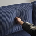 thumbnail image 3 of UBesGoo 111" Modular Sectional Sofa with Double Chaise, U-Shaped Cloud Corduroy Couch, 4 Seat Sofa Lounge Sleeper Furniture for Living Room, Blue, 3 of 12