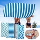 thumbnail image 1 of Fiudx Toalla de Playa de Microfibra, Superligera y Resistente a La Arena, Manta de Viaje de Secado Rápido, Diseño Compacto y Portátil, Ideal para Piscina y Playa, Tamaño 30 X 60 Pulgadas., 1 of 3