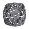 thumbnail image 3 of Fundas elásticas para sillas de oficina, extraíbles y elásticas, de licra, para proteger el asiento de la silla. Gris Argenta, 3 of 8