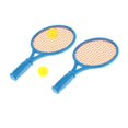thumbnail image 1 of 1 Pair Tennis Rackets with and 2 Balls Beach Indoor Sports Activity Blue, 1 of 5