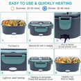 thumbnail image 2 of Electric Lunch Box Heater, 3-in-1 Portable Microwave for Car & Home, 60W, 12V/24V/110V, Leak-proof, 1.5L Stainless Steel_SPECIAL GIFTS Great Gift, 2 of 2