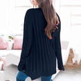 thumbnail image 3 of Pull Hiver Cardigan Manches Longues Boutonnage Ouvert sur le devant avec Poche, 3 of 5