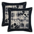 thumbnail image 4 of SAFAVIEH Dip Dye Quartre Patch Pillow Set of 2 Navy, 4 of 4