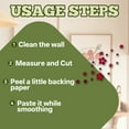 thumbnail image 4 of CCOCC Mirror Stickers,Elegant Floral Designs Bedroom Mirror,Reflective Mirror Finish Wall Decor Living Room,Red, 4 of 7