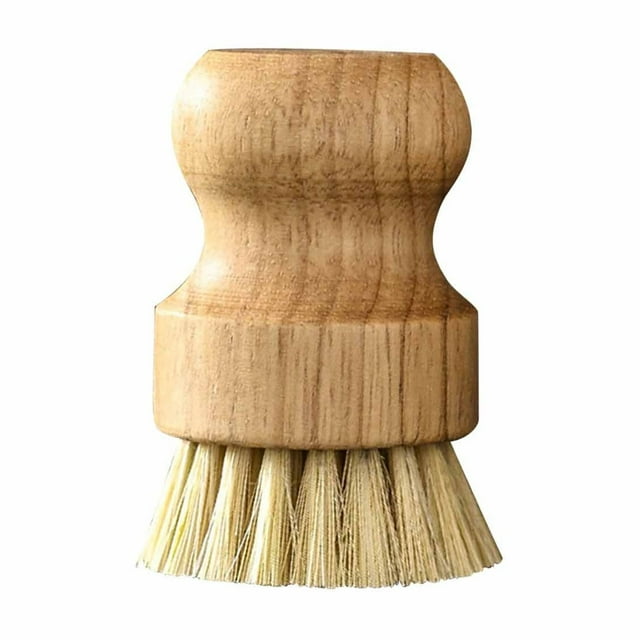 EGNMCR Brushes 2 Pcs Dish Brush Wood Dishes Scrub Brush Pot Brush For Kitchen Cleaning Dishes Pots Pans pot brush