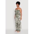 thumbnail image 3 of Women's Plus Size Daisy Acid Wash Denim Strapless Jumpsuit, 3 of 4