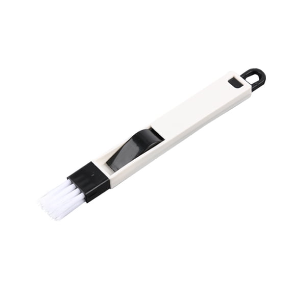 IBASETOY  Corner Brush with Detachable Dustpan, Black, Perfect for Window Track and Groove