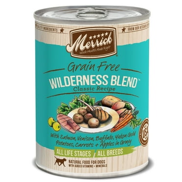 Merrick Classic Grain Free OIF8 Wilderness Blend Wet Dog Food, 13.2 Oz, Case Of 12 Cans