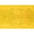 thumbnail image 1 of Ahgly Company Indoor Rectangle Abstract Yellow Modern Area Rugs, 2' x 3', 1 of 4