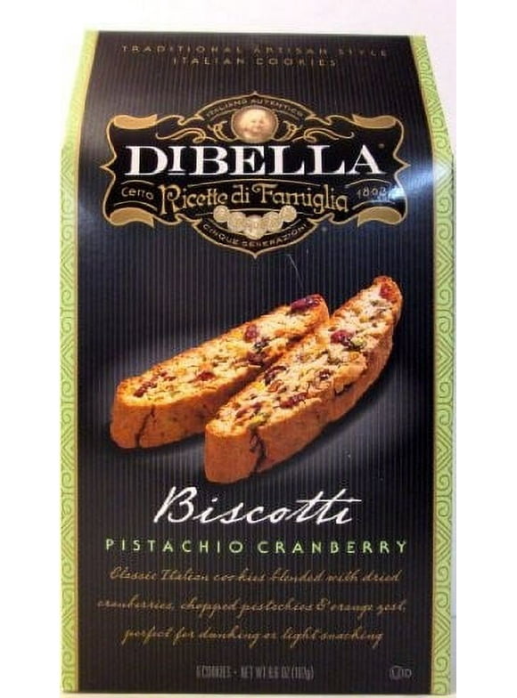 DiBella Biscotti Pistachio Cranberry, 6.6 OZ